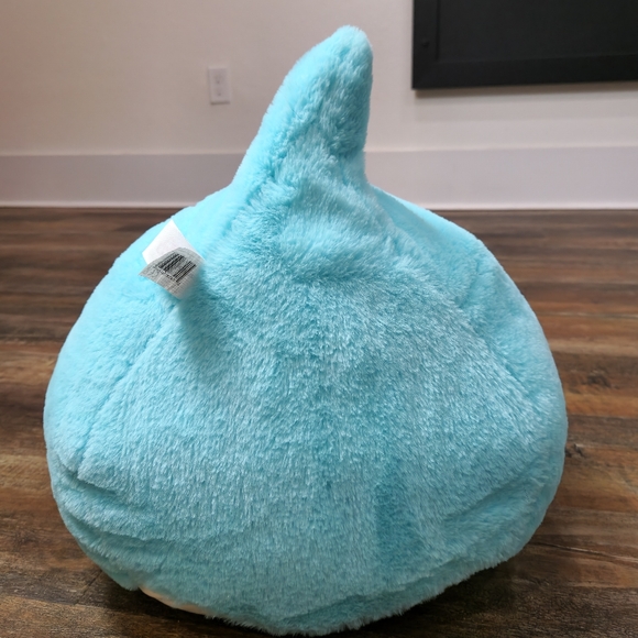 Squishmallows Official Plush 16 inch Malik the Blue Triceratops  FUZZA MALLOWS - Picture 5 of 6